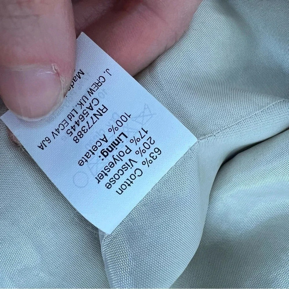 J. Crew Tweed Cropped Tailored Jacket Blazer Size S Pink Green B26 Lady Jacket - Picture 6 of 6